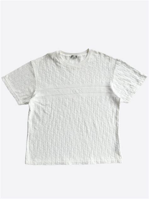 dior white towel t shirt